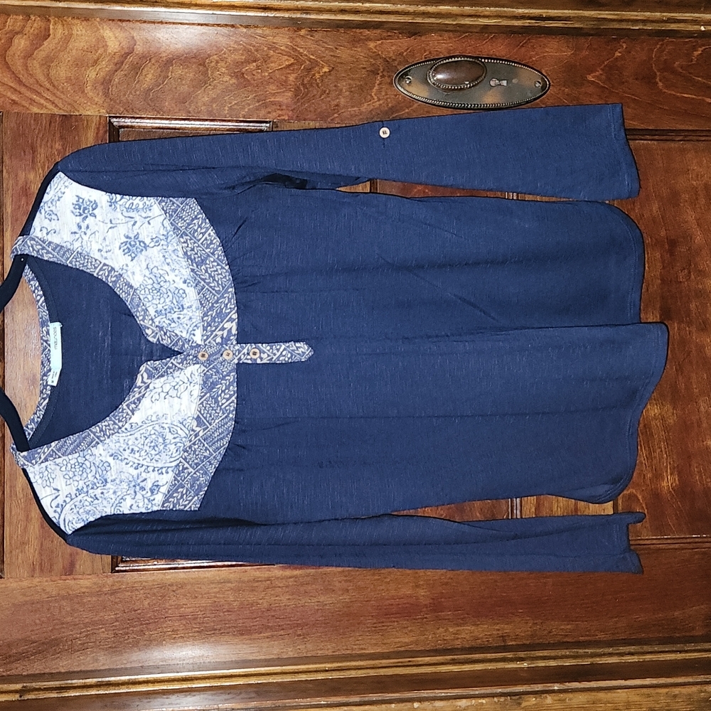 Maurices - Boho Print Long Sleeve Tee- Medium